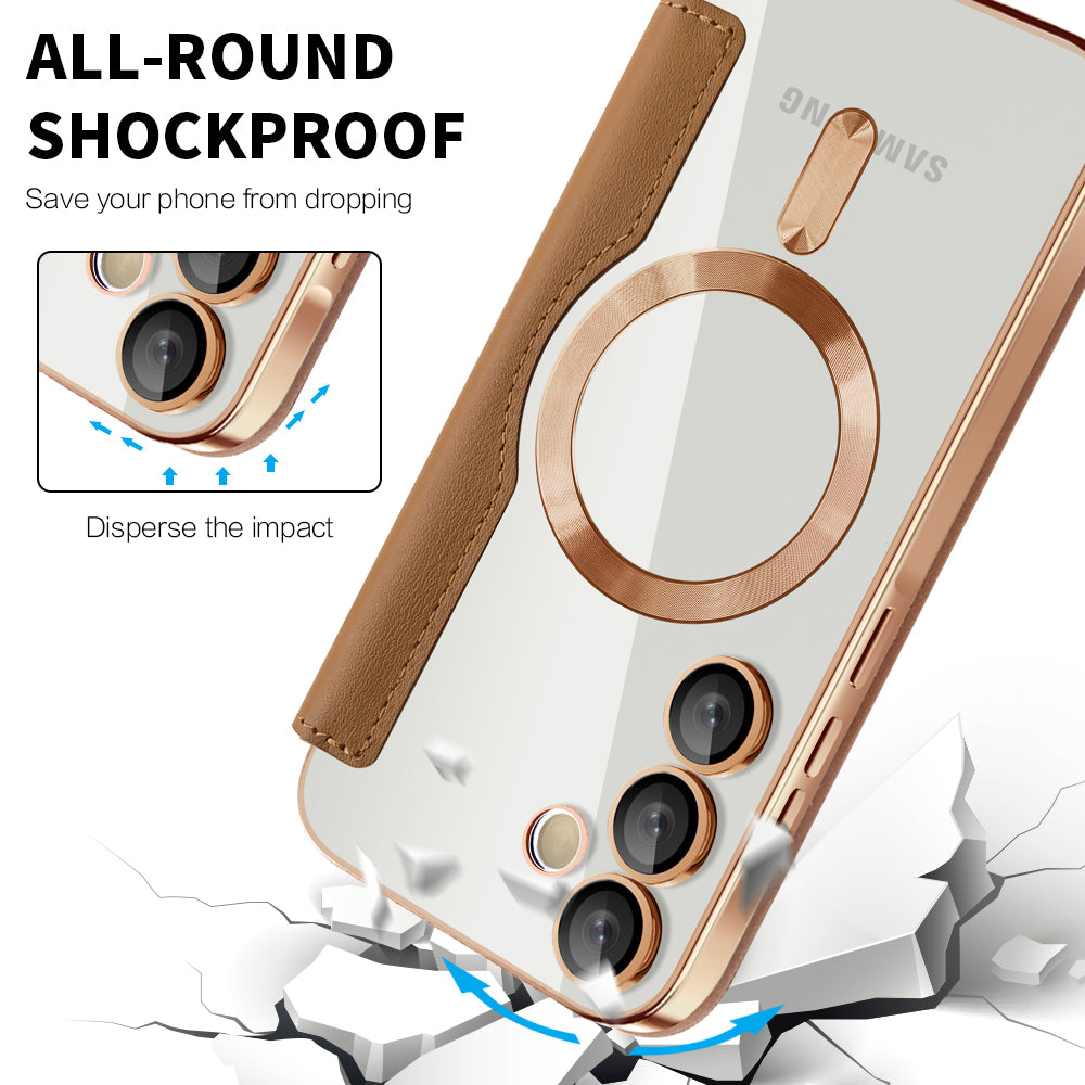 Husa de protectie Techsuit SmartMag Book compatibil cu Samsung Galaxy A17 5G / A17 4G / M17 / F17, Roz