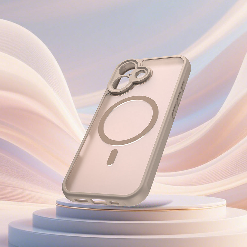 Husa de protectie Techsuit HaloFrost II MagSafe compatibil cu iPhone 16, Auriu