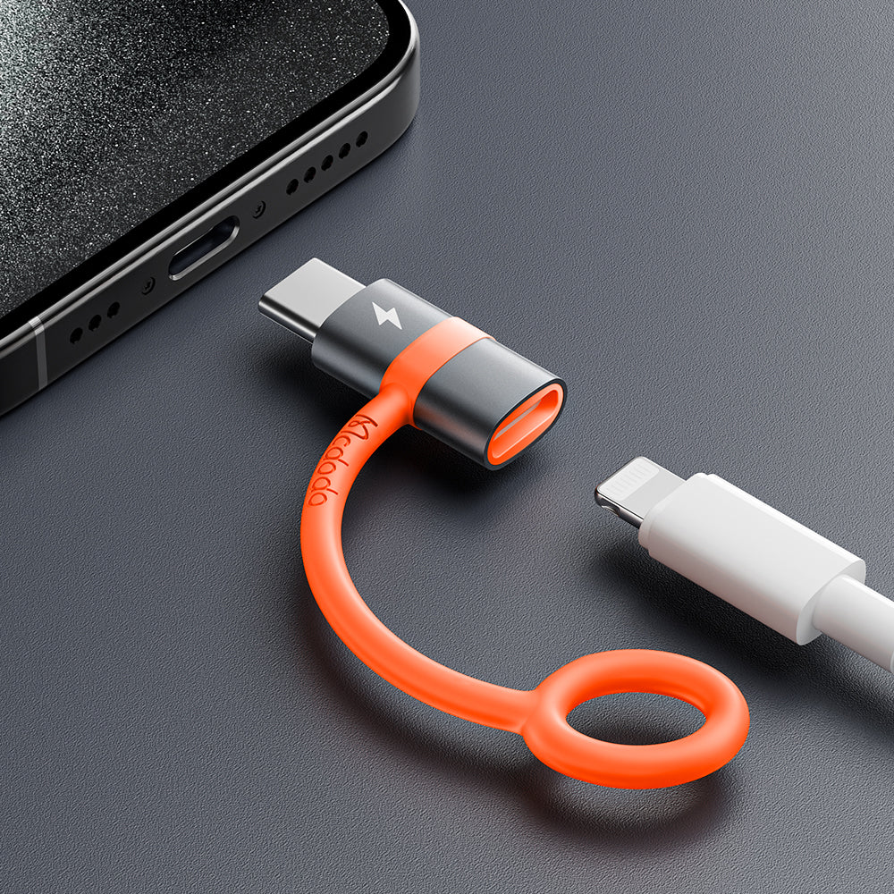 Adaptor Mcdodo Lightning la USB-C 3A 60W, Gri
