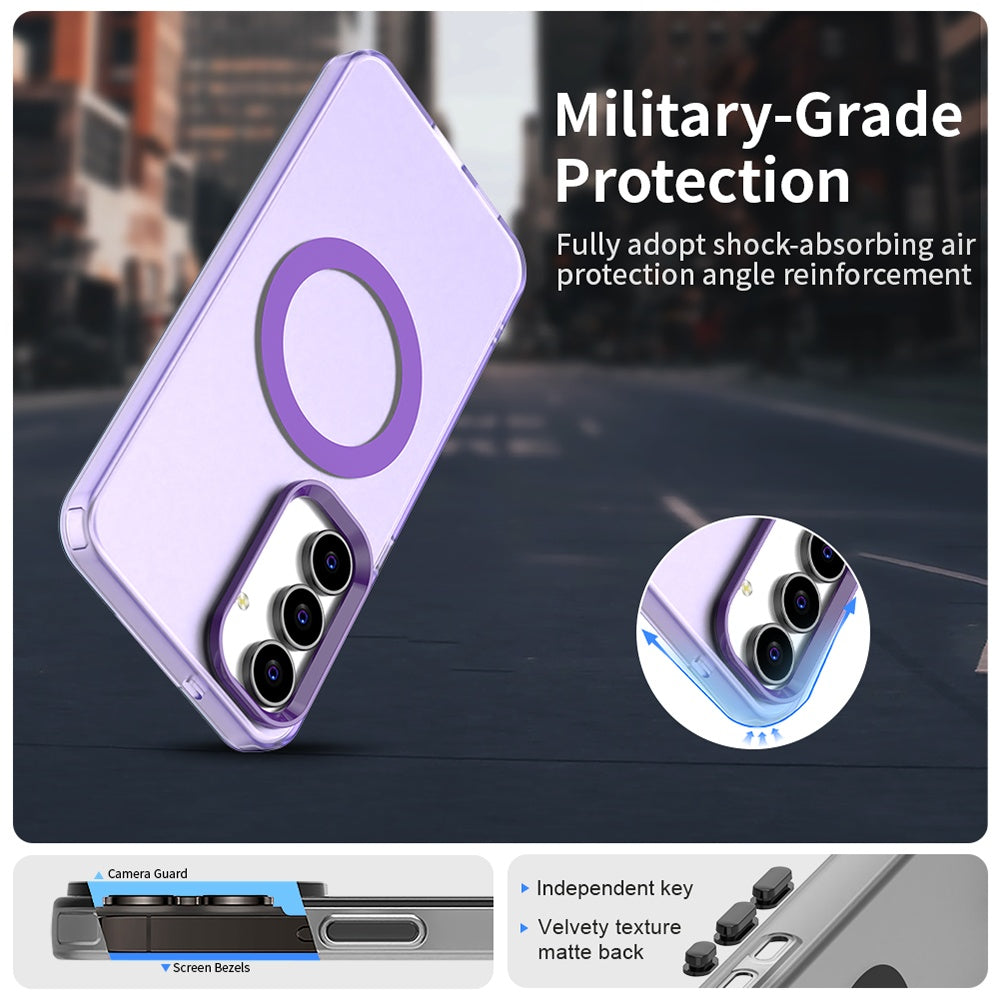 Husa de protectie Techsuit CandyCase MagSafe compatibil cu Samsung Galaxy S25 FE, Mov