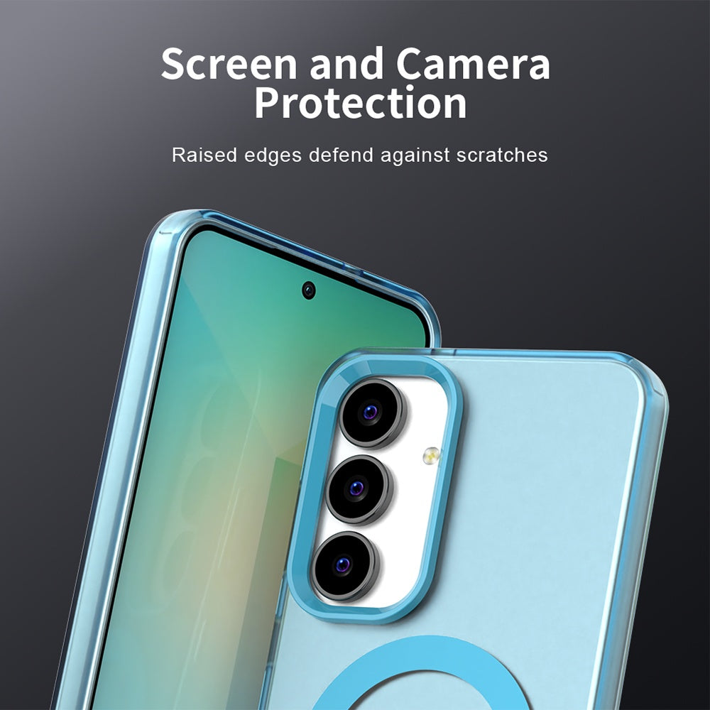 Husa de protectie Techsuit CandyCase MagSafe compatibil cu Samsung Galaxy S25 FE, Albastru