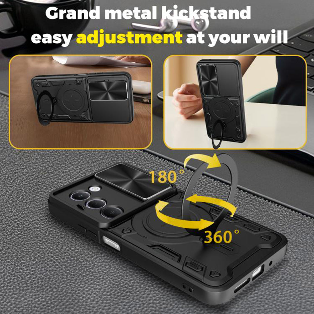 Husa de protectie Techsuit CamGuard Pro compatibil cu Xiaomi Redmi 15 4G / Redmi 15 5G, Negru