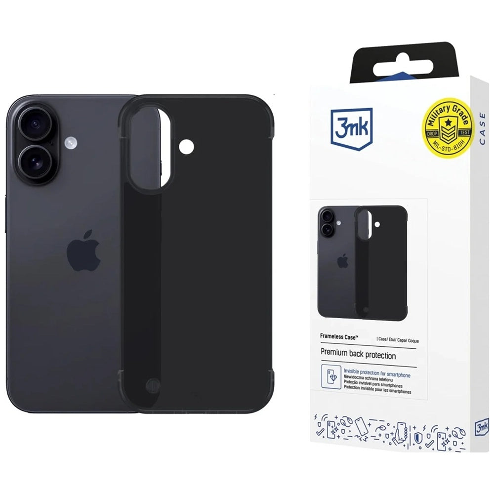 Husa de protectie 3mk Just20g Matt compatibil cu iPhone 17, Negru