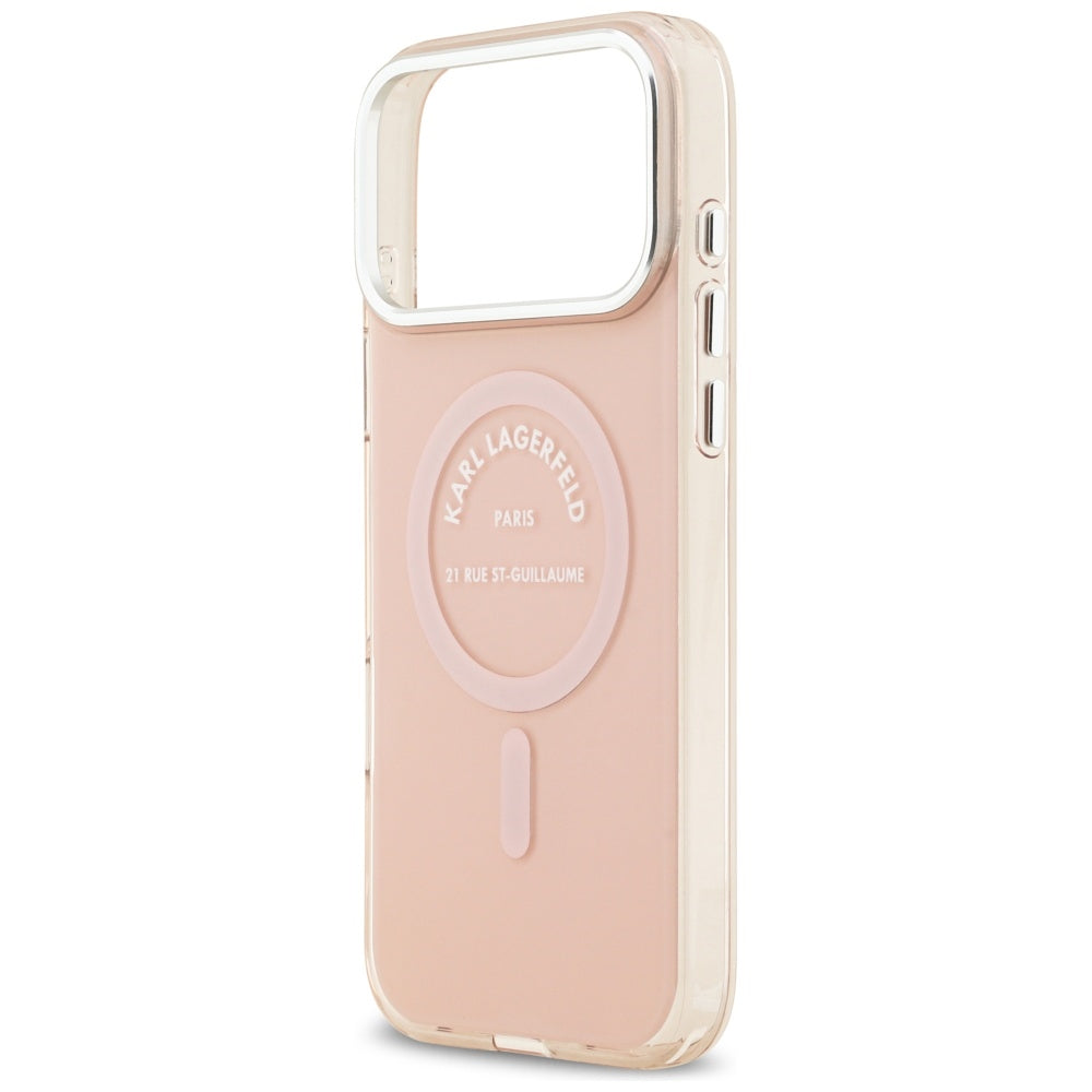 Karl Lagerfeld Husa de protectie Karl Lagerfeld IML Karl RSG Logo MagSafe (KLHMP17XHKRSGPP) compatibil cu iPhone 17 Pro