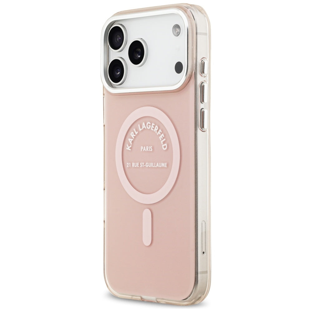 Karl Lagerfeld Husa de protectie Karl Lagerfeld IML Karl RSG Logo MagSafe (KLHMP17XHKRSGPP) compatibil cu iPhone 17 Pro