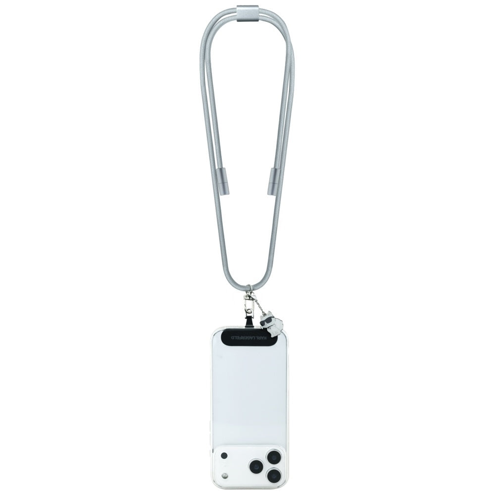 Cablu Karl Lagerfeld Choupette Charm (KLCCUCNMSCKIG), Type-C to Type-C, Universal, Gri