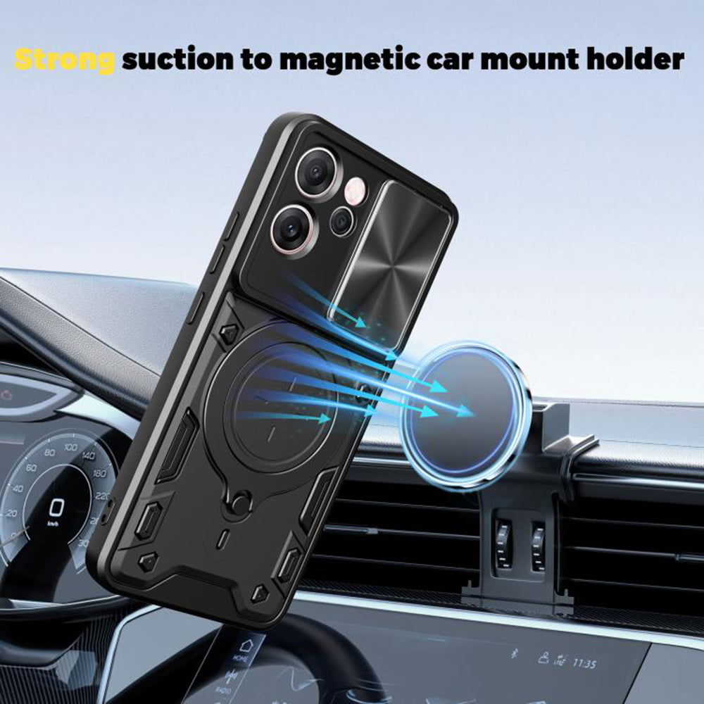 Husa de protectie Techsuit CamGuard Pro compatibil cu Oppo Reno14 F / Reno14 FS 5G, Rosu