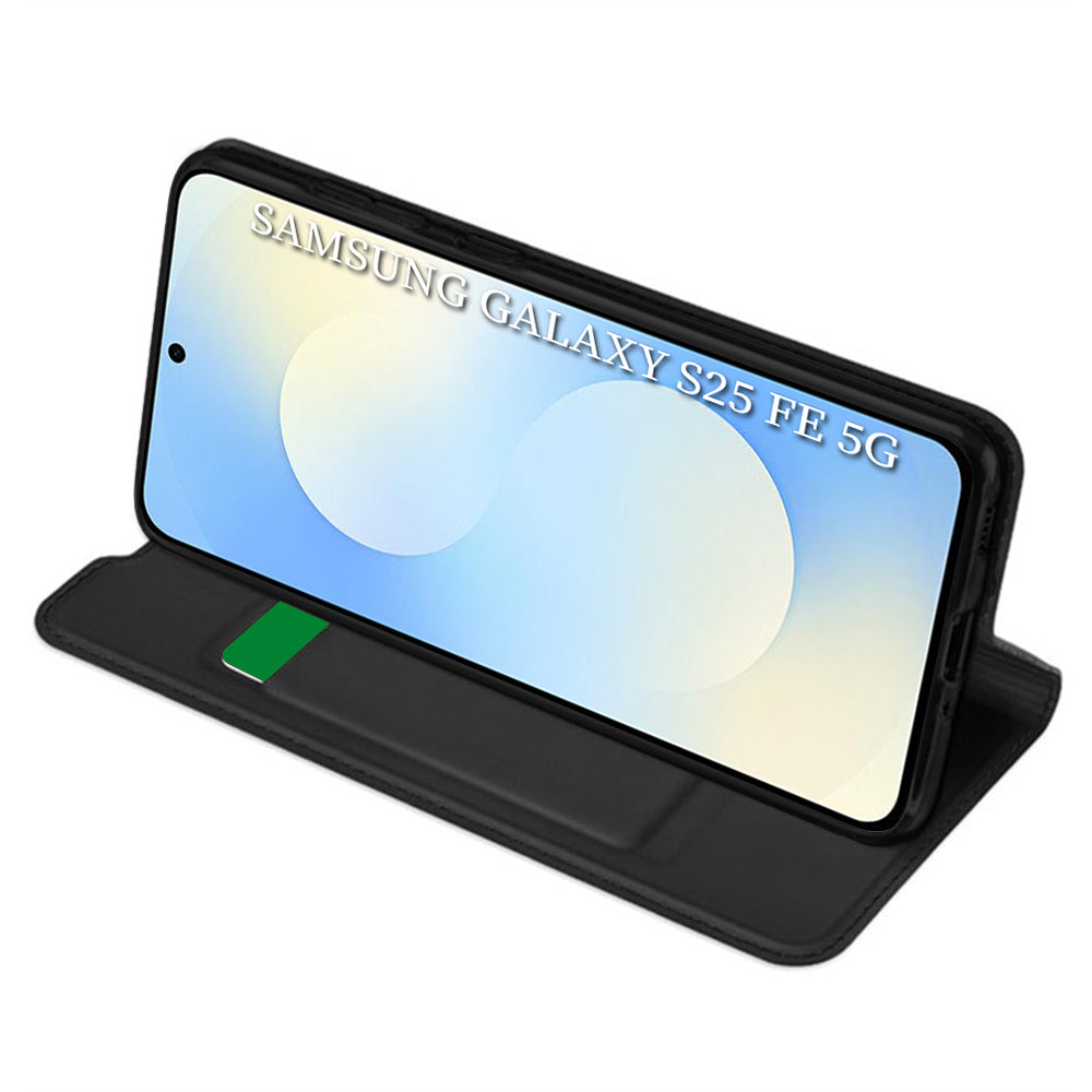 Husa de protectie Techsuit Magskin Book compatibil cu Samsung Galaxy S25 FE, Negru