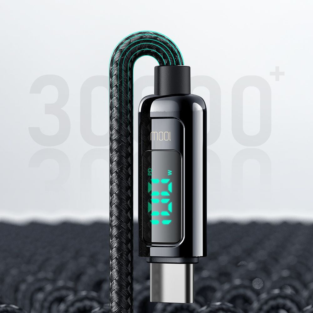 Cablu Mcdodo (CA-8820), USB-C to USB-C, 100W, Digital Display, 1.2m, Negru