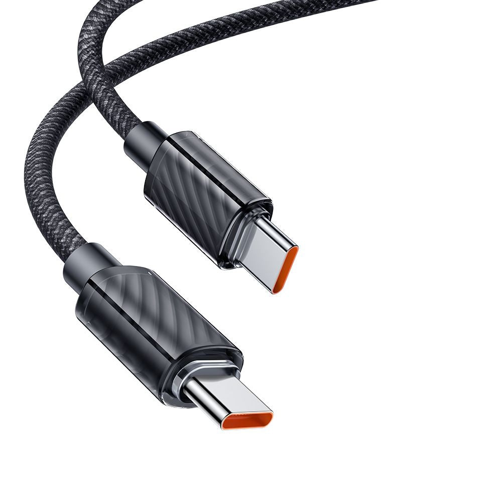 Cablu Mcdodo (CA-3670), Type-C to Type-C, Transparent Design, 100W, 5A, 1.2m, Negru