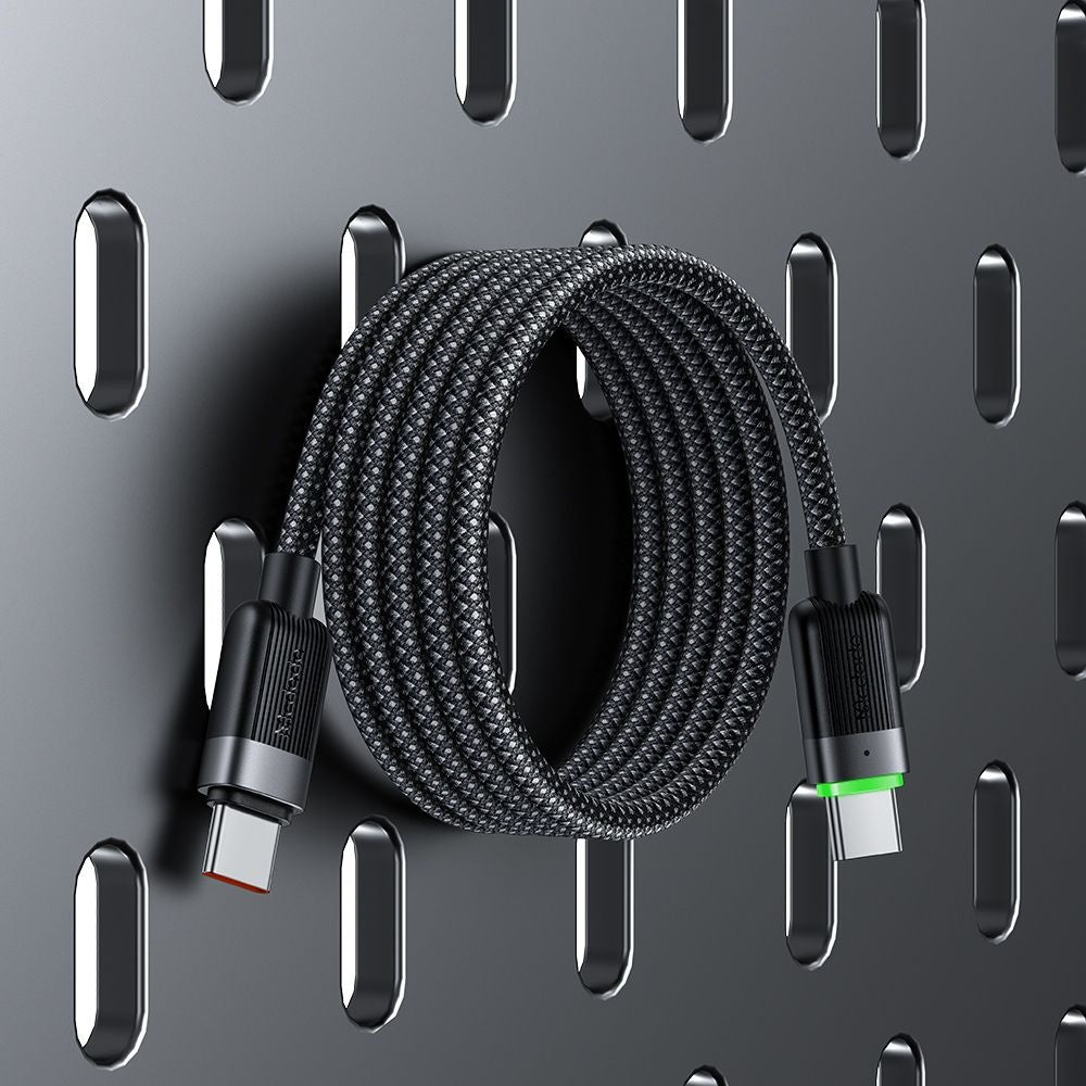 Cablu Mcdodo Self-Winding Series (CA-2000), USB-C to USB-C, 60W, Fast Charging, 1.2m, Negru