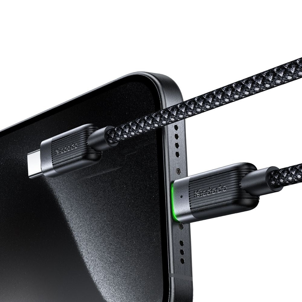 Cablu Mcdodo Self-Winding Series (CA-2000), USB-C to USB-C, 60W, Fast Charging, 1.2m, Negru