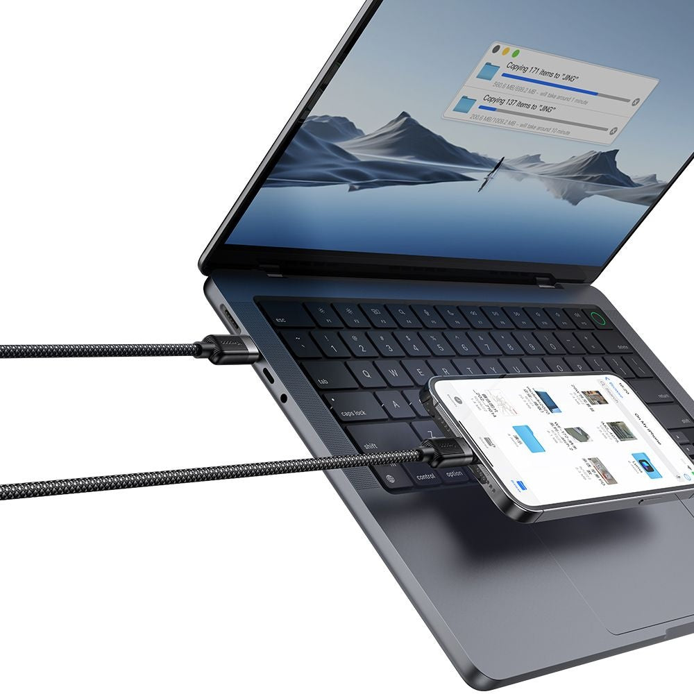 Cablu Mcdodo Self-Winding Series (CA-2010), USB-C to Lightning, 36W, 1.2m, Negru