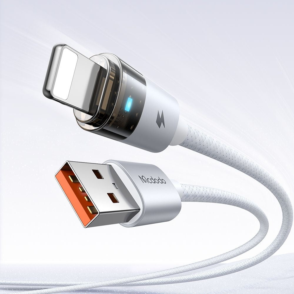 Cablu Mcdodo CA-6912, USB-A la Lightning, 3A, 1.2m, Alb