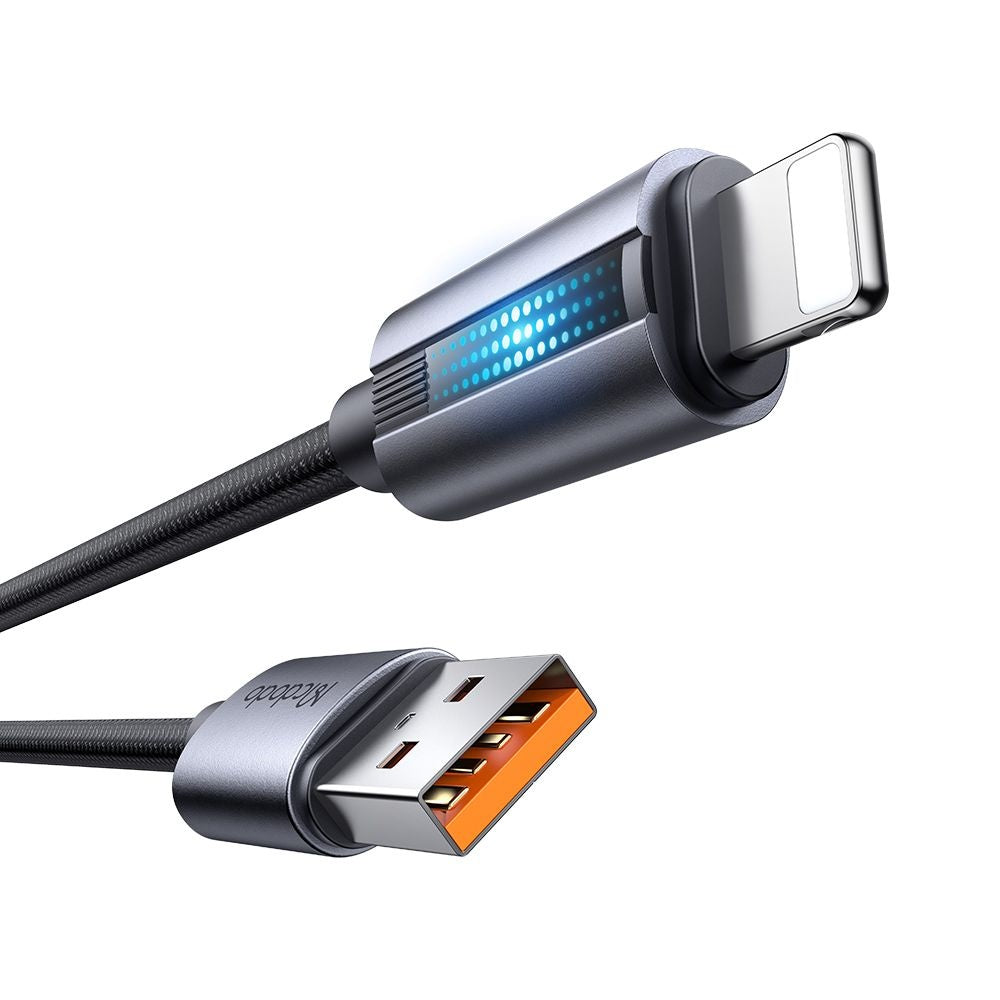 Cablu Mcdodo (CA-5660), with Breathing Light, USB-A to Lightning, 3A, 1.2m, Negru