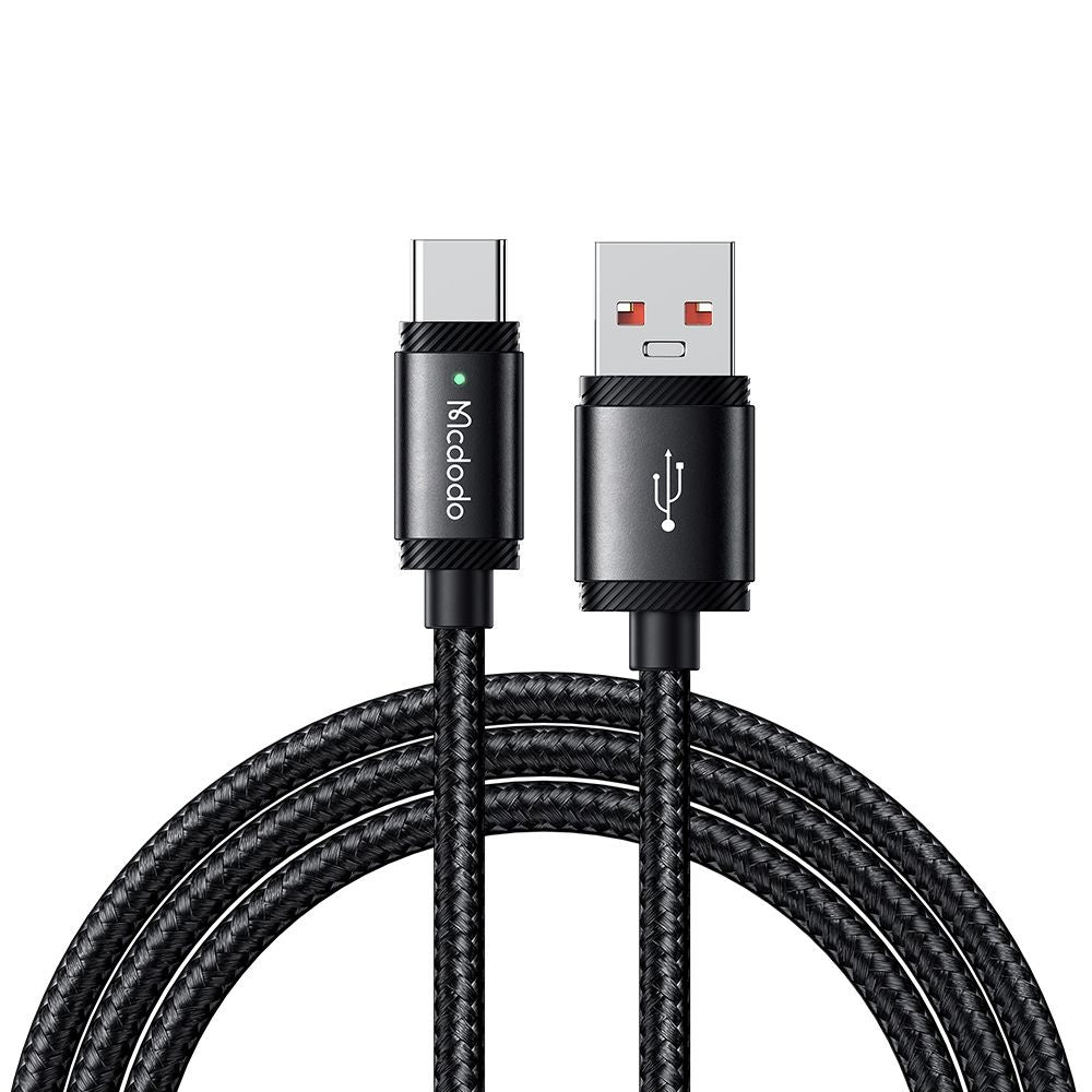 Cablu Mcdodo (CA-4730), USB-A to Type-C, Fast Charging, 6A, 120W, LED Indicator, 1.5m, Negru