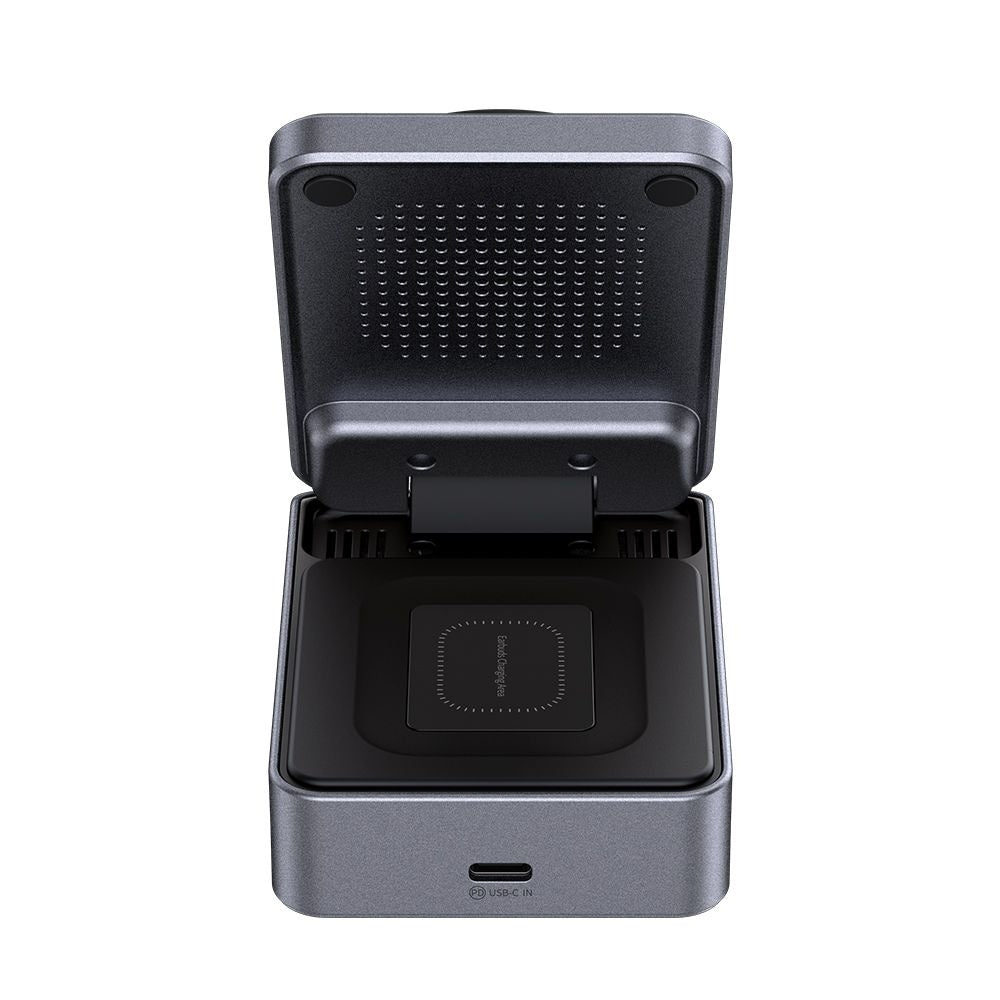 Incarcator Mcdodo Wireless Charging Station (CH-5192), with Wall Charger + Type-C Cable, Qi2, 22.5W, MagQ, Gri