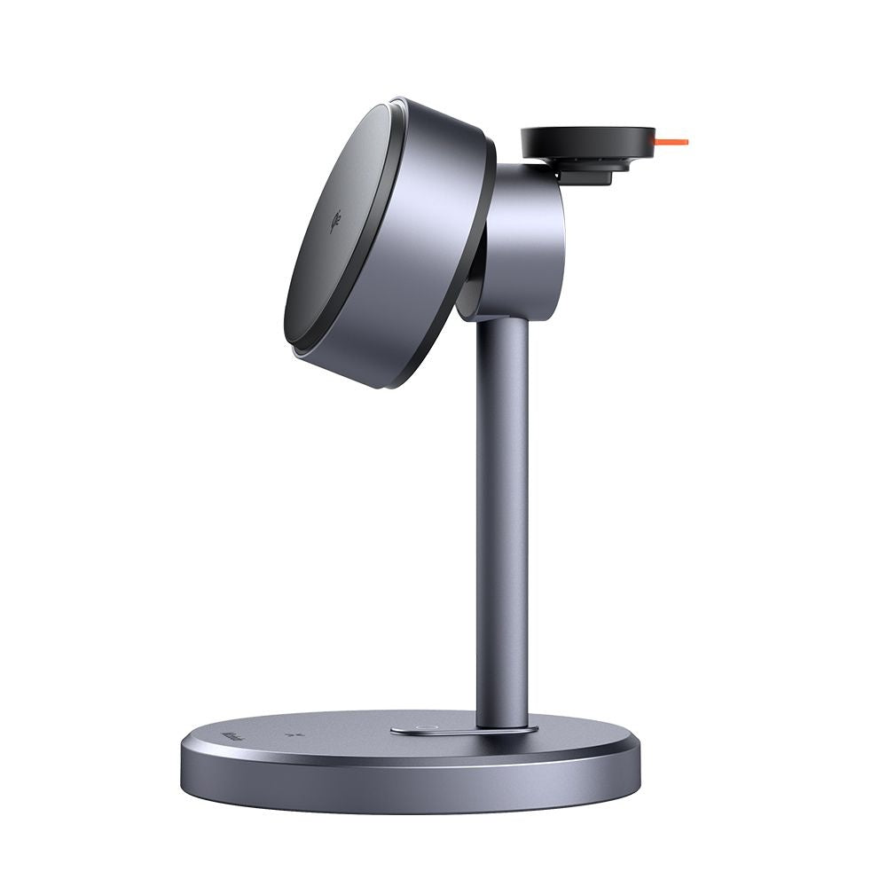 Incarcator Mcdodo Wireless Charging Station Black Swan Series (CH-2462), with Wall Charger, Magnetic, for Apple, 22.5W, Qi2, Negru