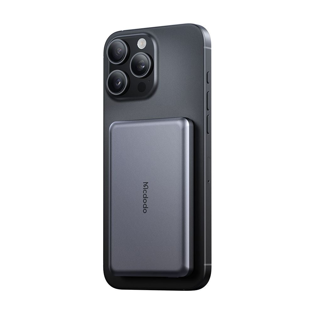 Baterie externa Mcdodo Magnetic Meta Series (MC-4641), 5000mAh, 20W, Ultra-Thin Design, Negru