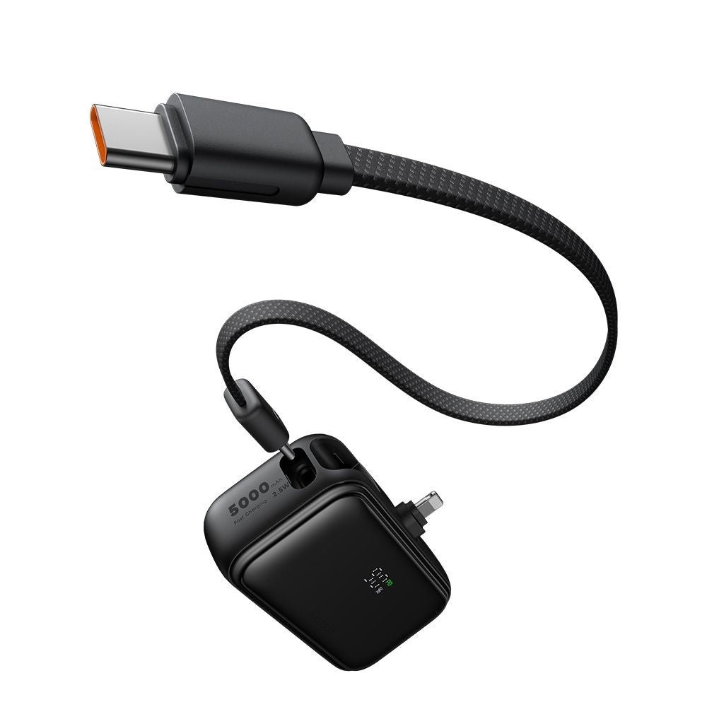 Baterie externa Mcdodo FreeKit Series (MC-7800), with Built-in Cable & Connector Lightning, 5000mAh, 22.5W, Negru
