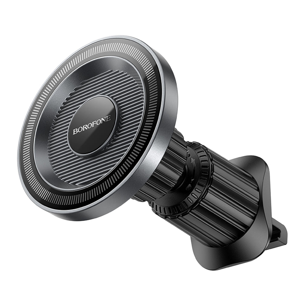 Suport Auto Borofone Profit (BH122), Magnetic, Grila Ventilatie, Negru