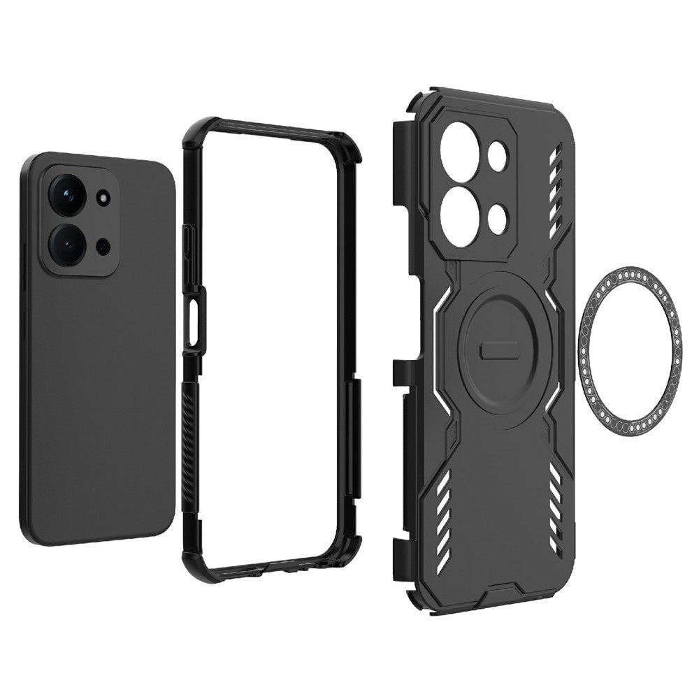 Husa de protectie Techsuit ArmorMag compatibil cu Xiaomi Redmi 15C 4G / Redmi 15C 5G, Albastru
