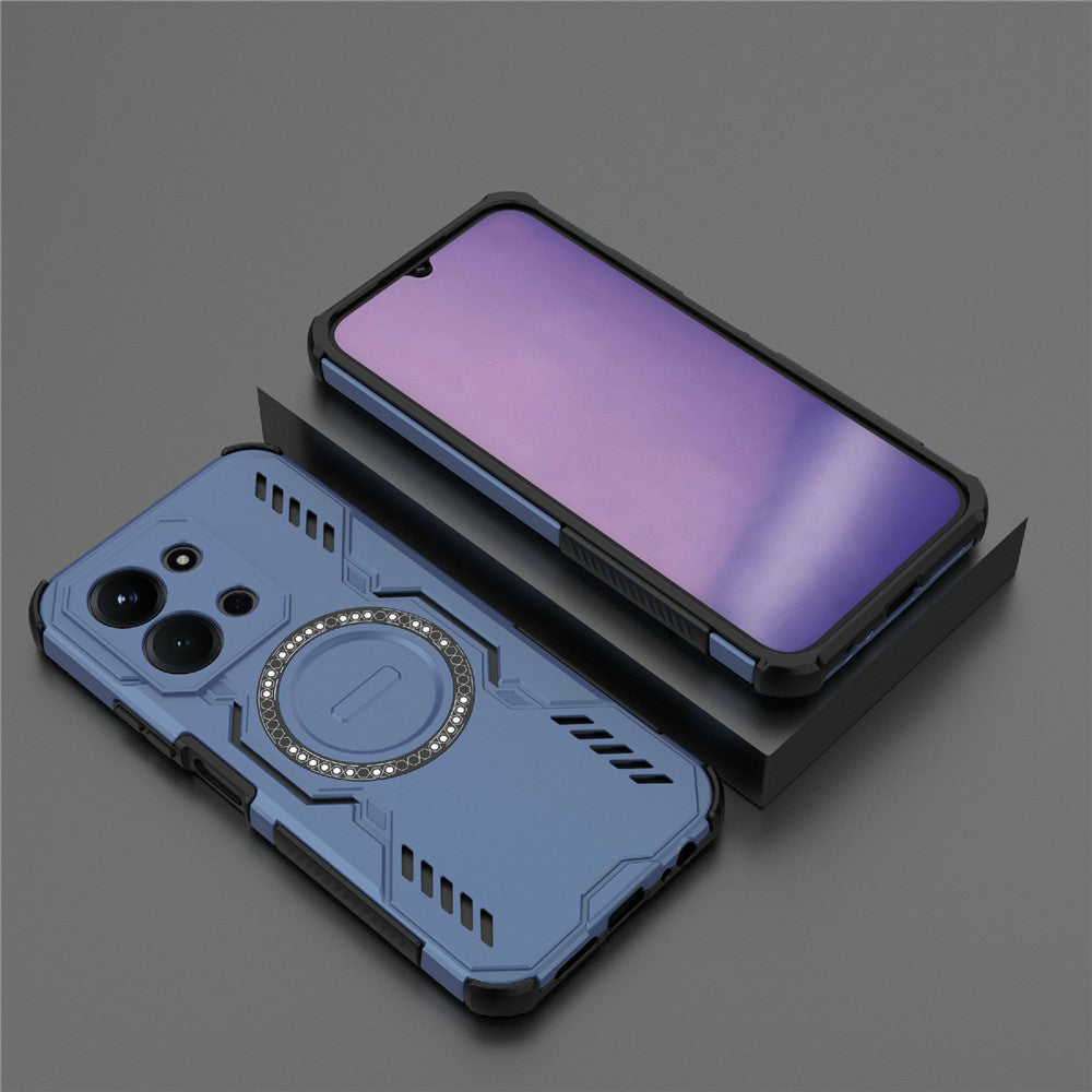 Husa de protectie Techsuit ArmorMag compatibil cu Xiaomi Redmi 15C 4G / Redmi 15C 5G, Albastru