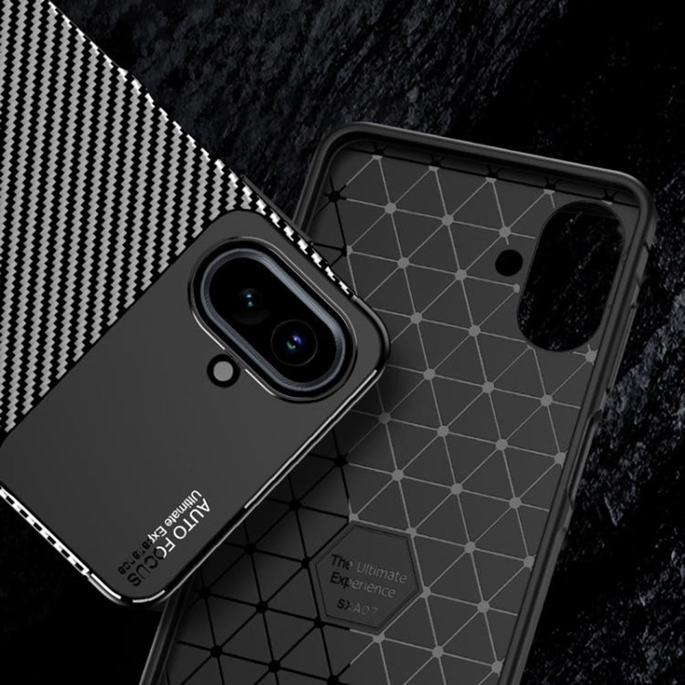 Husa de protectie Techsuit CarbonFiber compatibil cu Samsung Galaxy A07 4G, Negru