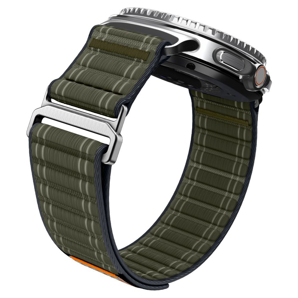 Curea smartwatch Spigen Watchband WBF0 (AMP10154) compatibil cu Samsung Galaxy Watch8 40mm/Watch8 44mm/Watch8 Classic, Verde
