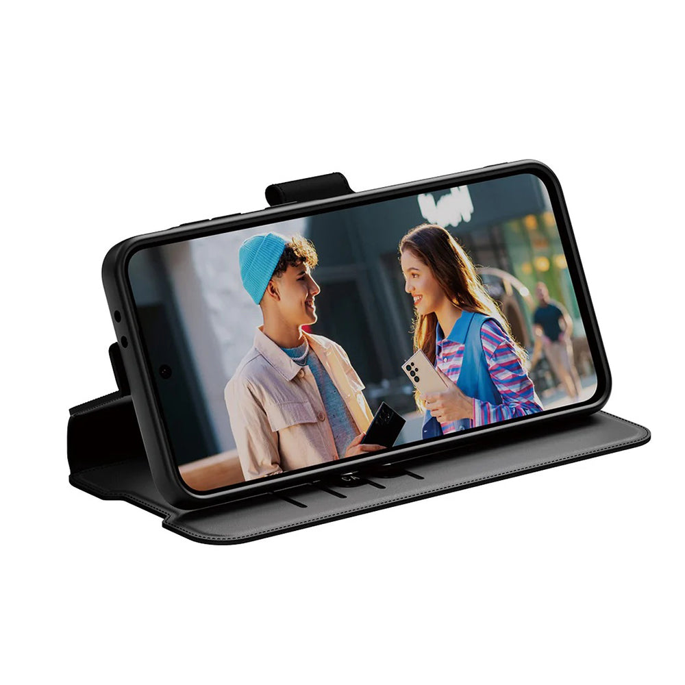 Husa de protectie PanzerGlass® CARE Feature Kickstand Wallet compatibil cu Samsung Galaxy A26 5G, Negru