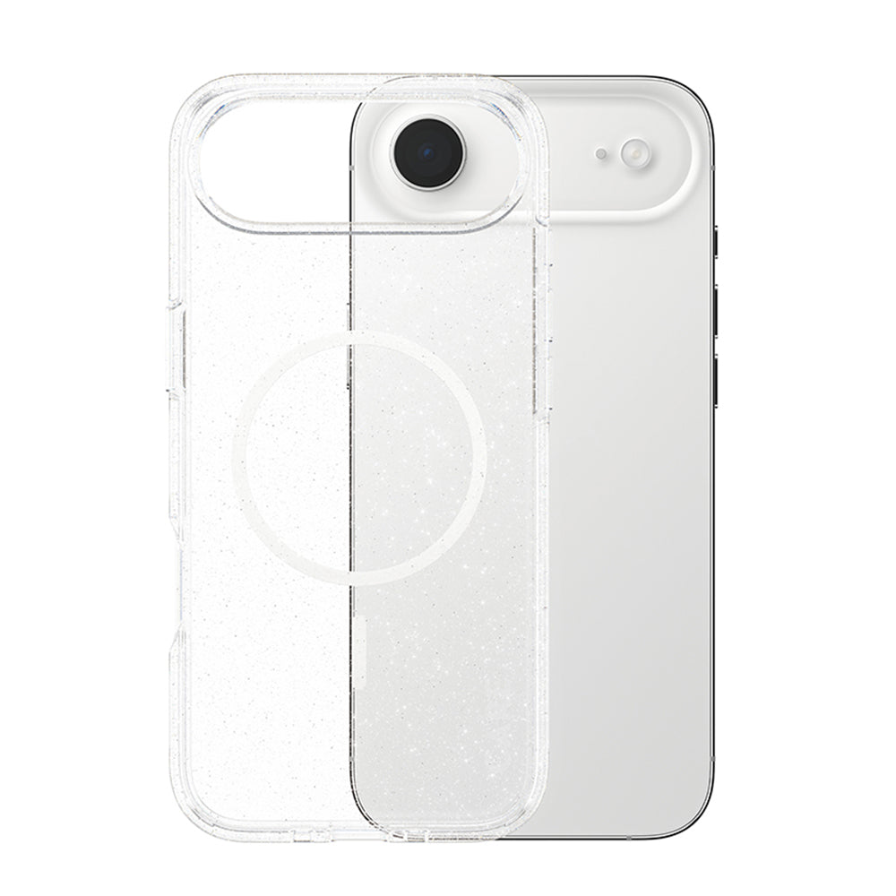 Husa de protectie PanzerGlass® CARE Flagship Urban Explorer Star Lit White MagSafe compatibil cu iPhone 17 Air, Transparent