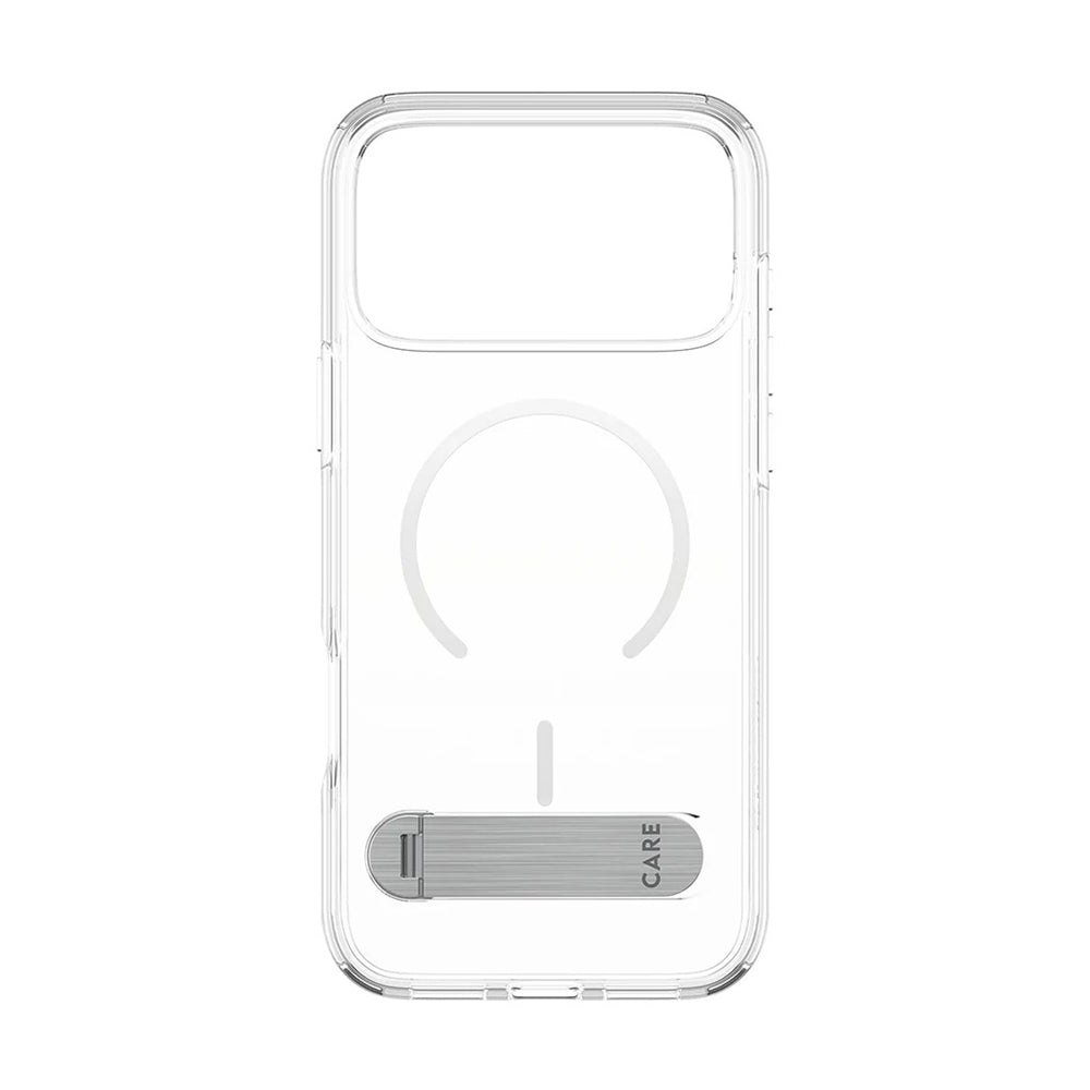 Husa de protectie PanzerGlass® CARE Feature Kickstand MagSafe compatibil cu iPhone 17 Pro Max, Transparent