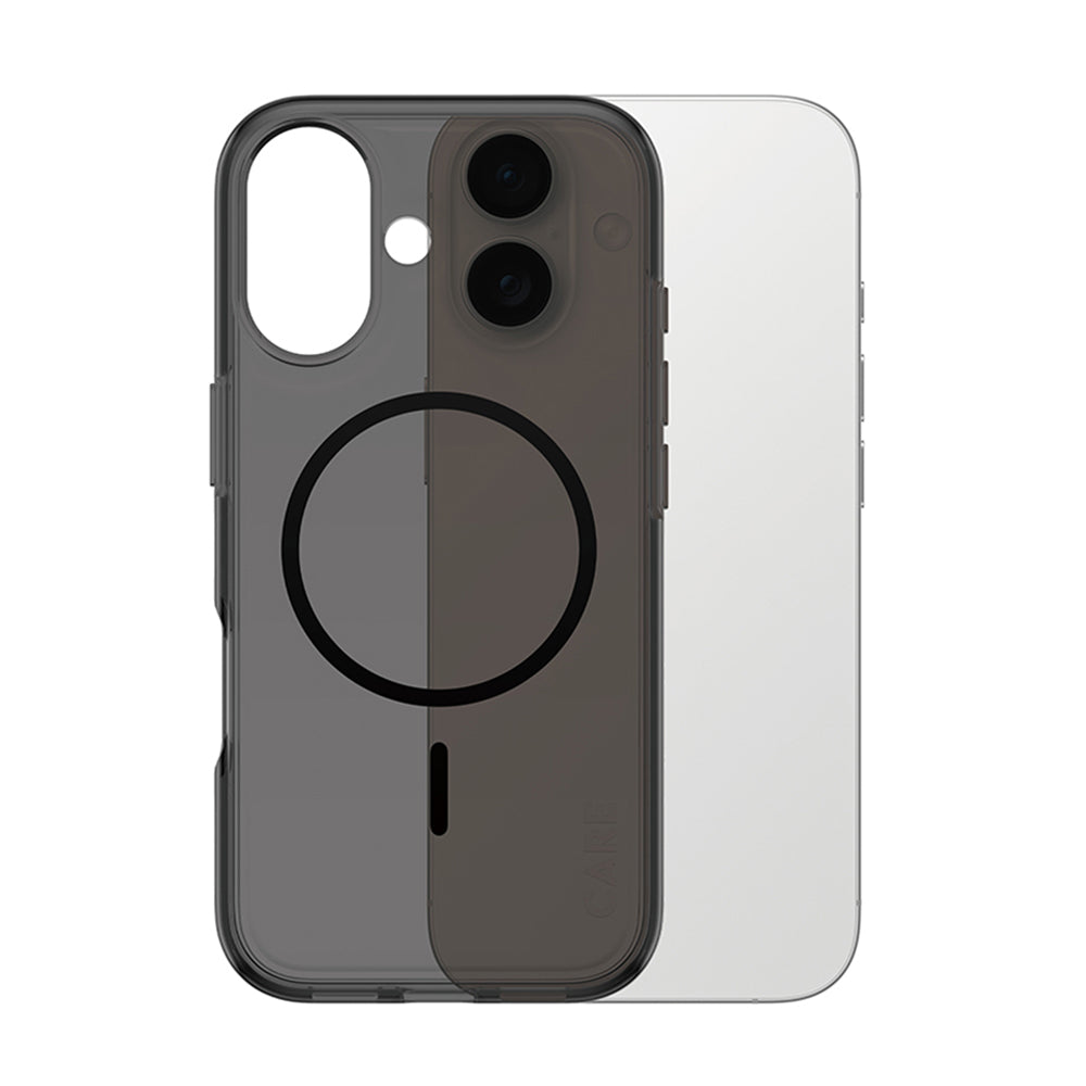 Husa de protectie PanzerGlass® CARE Flagship Urban Explorer Black MagSafe compatibil cu iPhone 17, Smokey