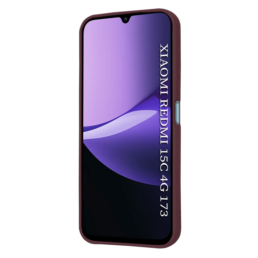 Husa de protectie Techsuit SoftFlex compatibil cu Xiaomi Redmi 15C 4G / Redmi 15C 5G, Plum Red