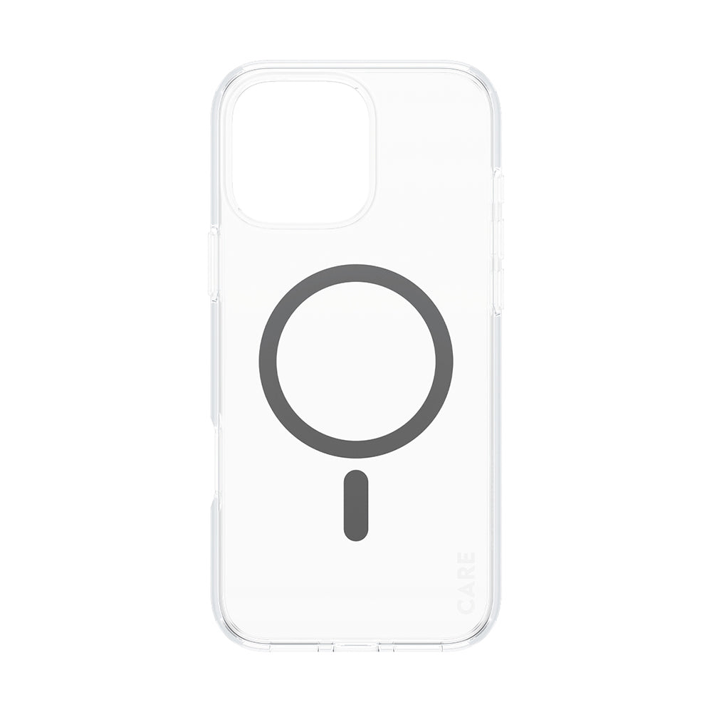 Husa de protectie PanzerGlass® CARE Flagship Urban Combat Black MagSafe compatibil cu iPhone 16 Pro, Transparent