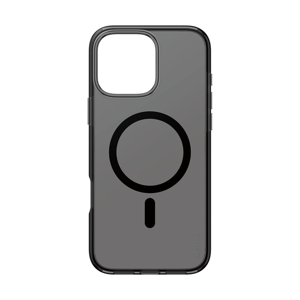 Husa de protectie PanzerGlass® CARE Flagship Urban Combat Black MagSafe compatibil cu iPhone 16 Pro Max, Smokey
