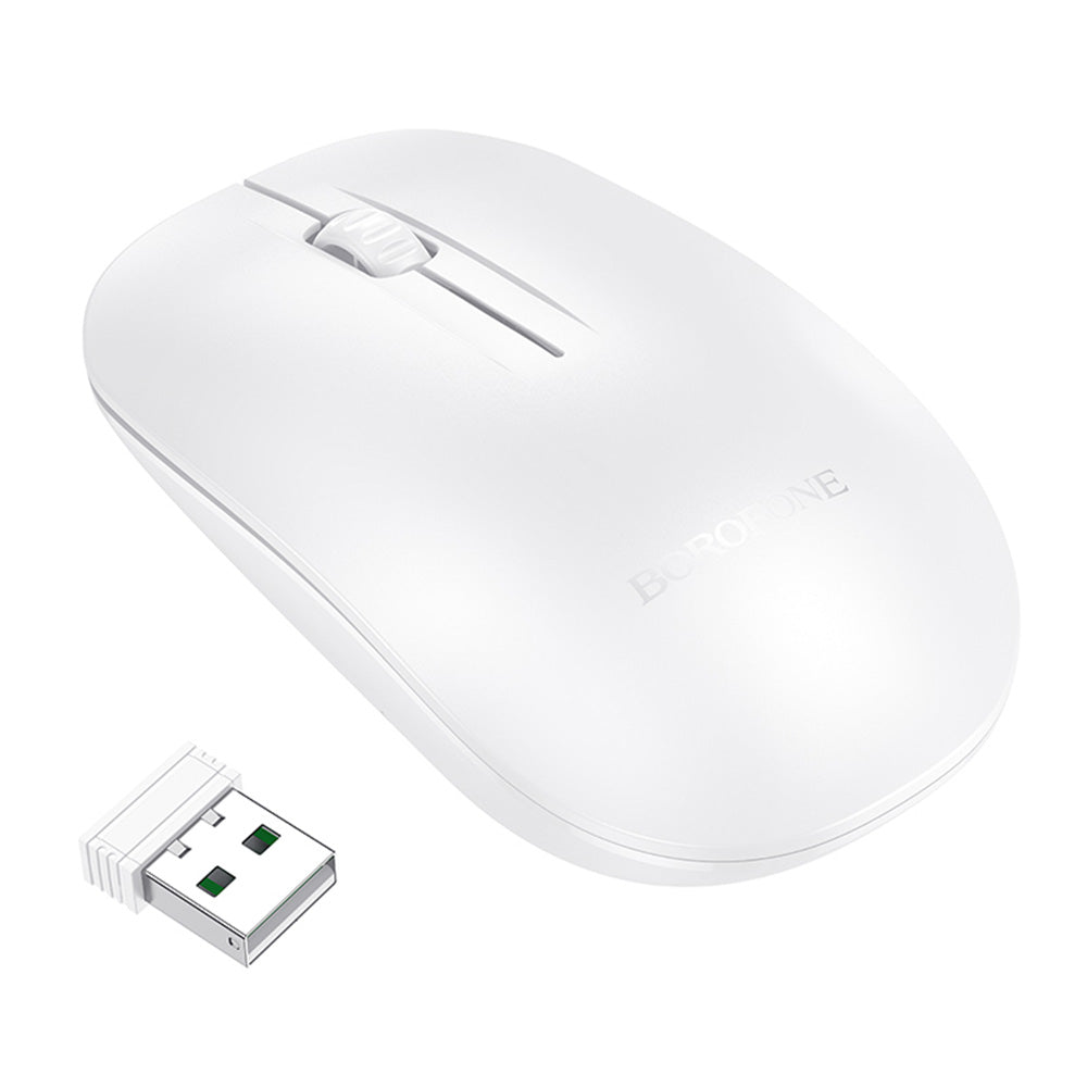Mouse Borofone Planet (BG14), 2.4Ghz 1000DPI, Alb