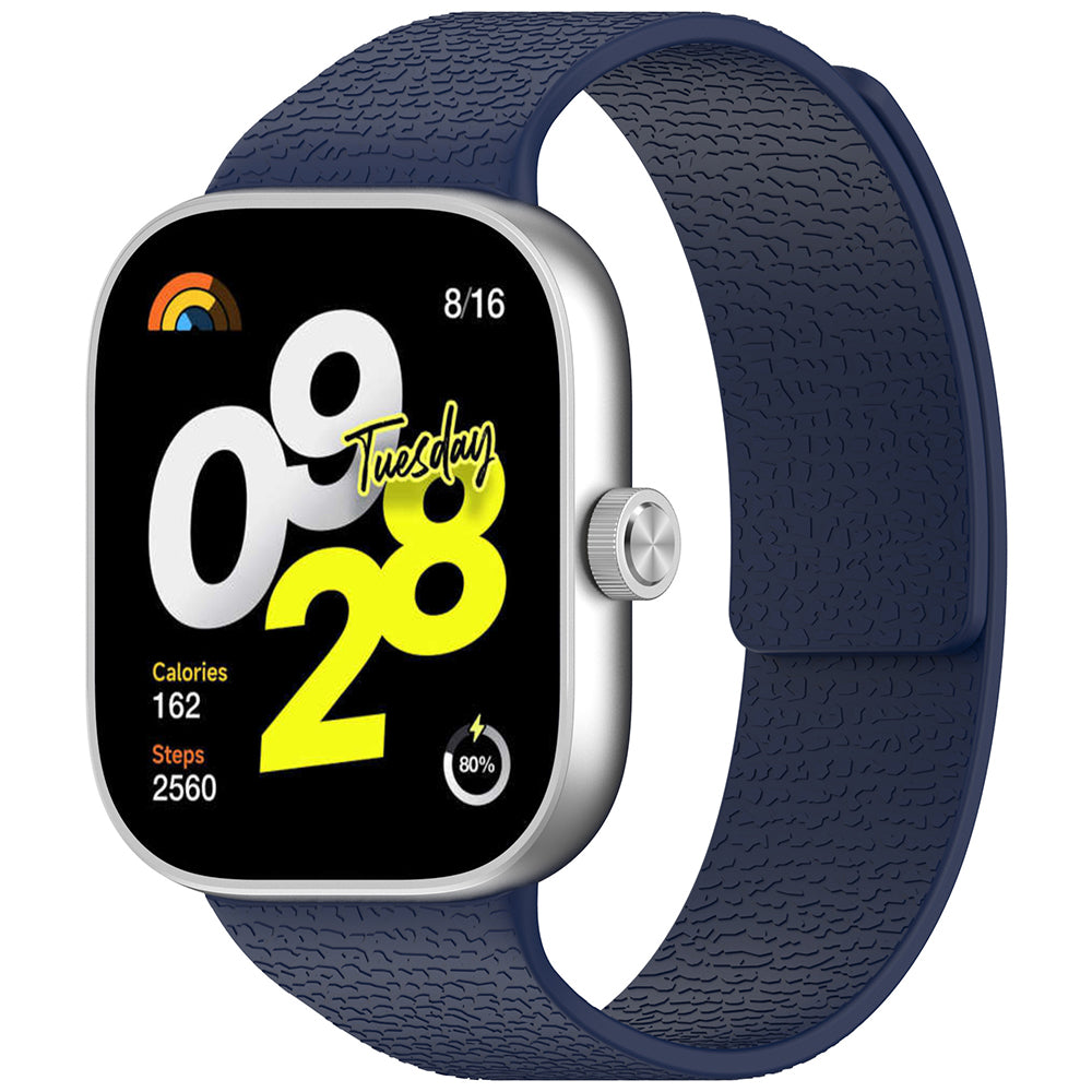 Curea smartwatch Techsuit Watchband (W016) compatibil cu Xiaomi Smart Band 9 Pro / 8 Pro / Redmi Watch 4 / Watch 5, Albastru Inchis