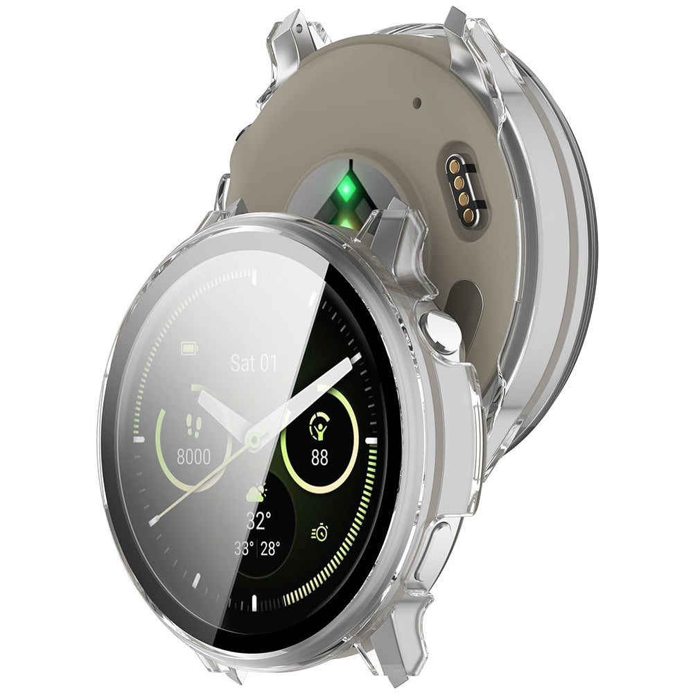 Folie de protectie smartwatch Techsuit Defense360 Pro + Screen Protector compatibil cu Garmin Venu 4 45mm, Transparent