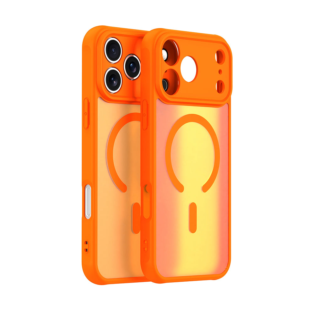 Husa de protectie Techsuit HaloFrost II MagSafe compatibil cu iPhone 17 Pro Max, Portocaliu