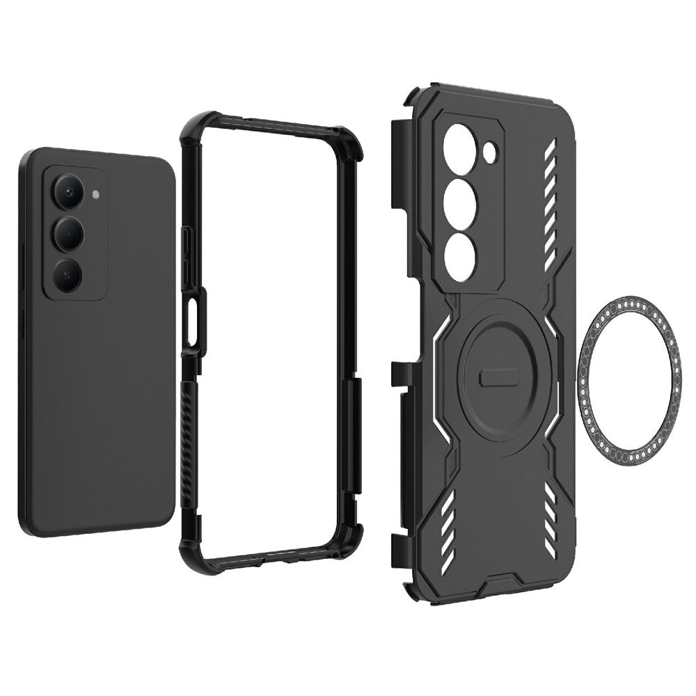 Husa de protectie Techsuit ArmorMag compatibil cu Xiaomi Redmi 15 4G / Redmi 15 5G, Albastru