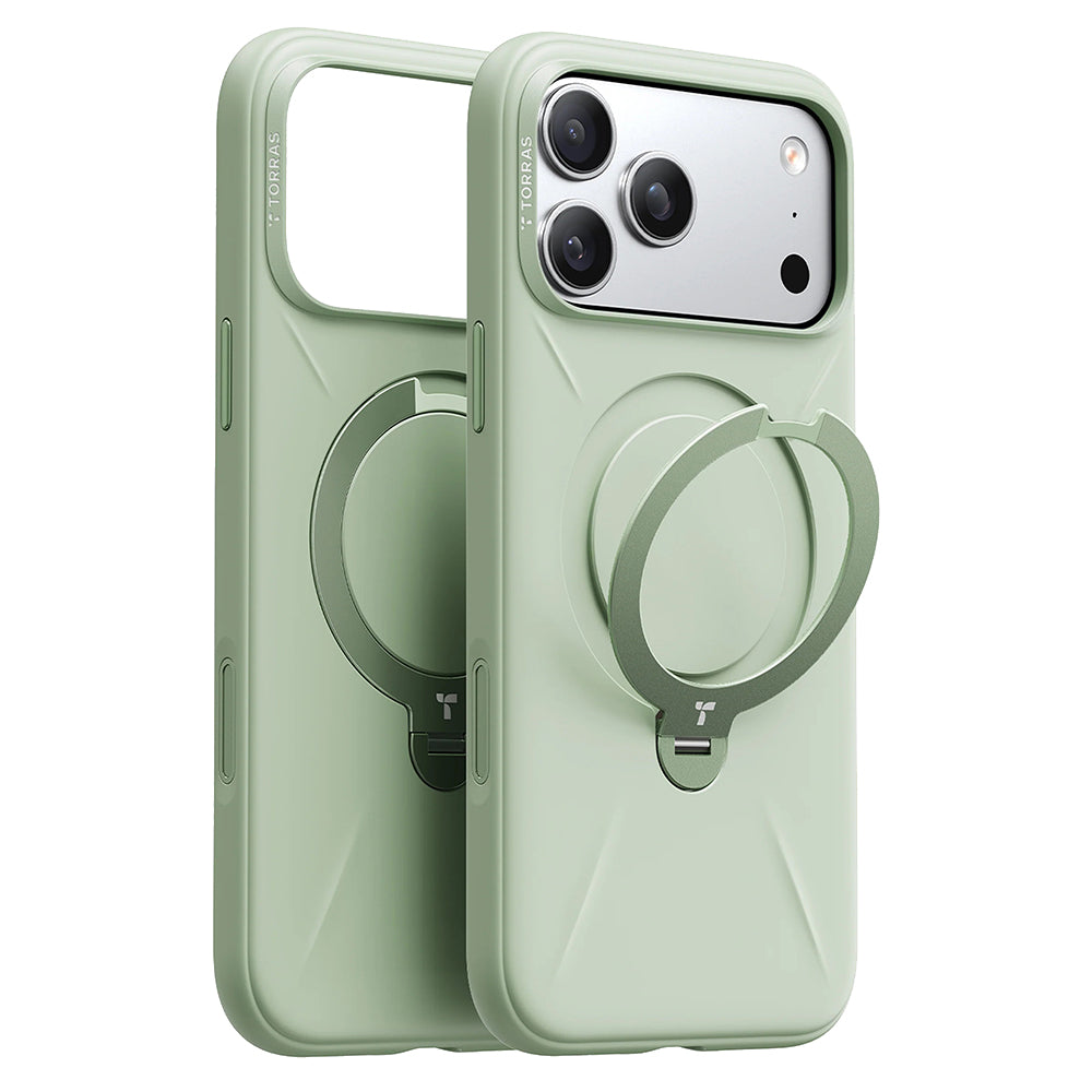 Husa de protectie Torras QPRO Silicone Series compatibil cu iPhone 17 Pro, Matcha Green