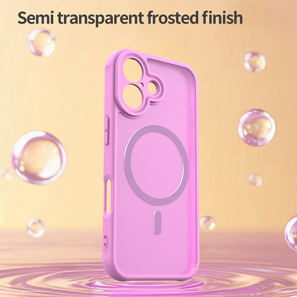 Husa de protectie Techsuit HaloFrost II MagSafe compatibil cu iPhone 17, Roz
