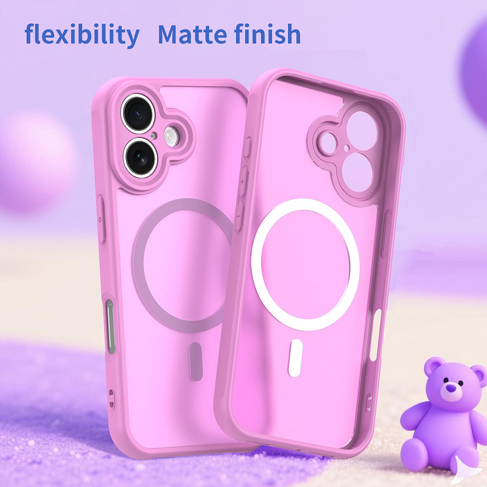 Husa de protectie Techsuit HaloFrost II MagSafe compatibil cu iPhone 17, Roz