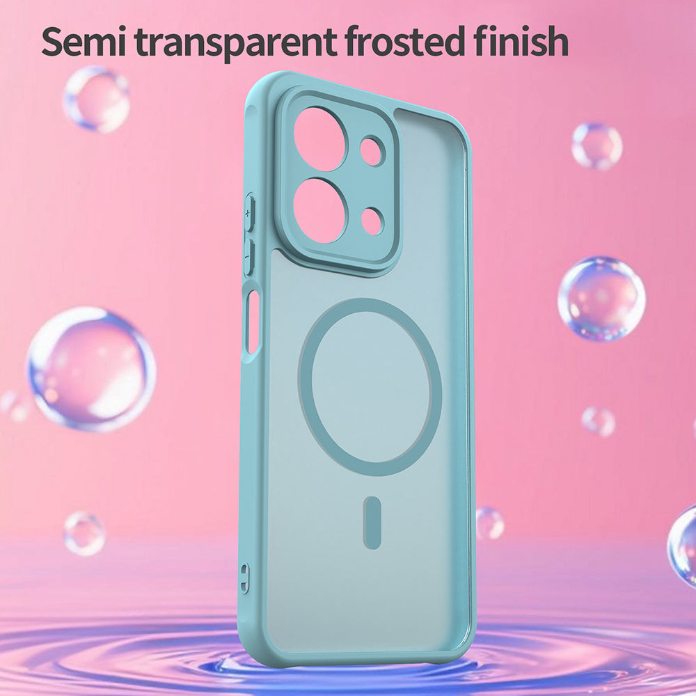 Husa de protectie Techsuit HaloFrost II MagSafe compatibil cu Xiaomi Redmi 15C 4G / Redmi 15C 5G, Verde Menta