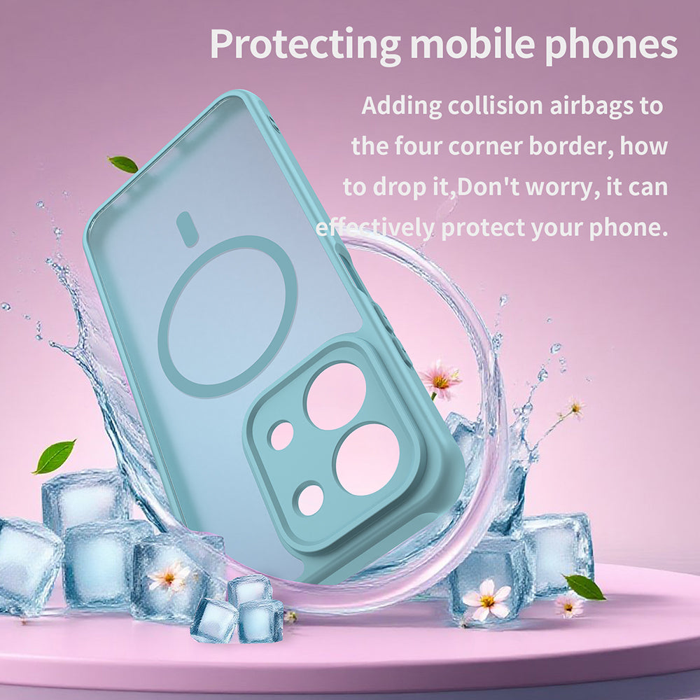 Husa de protectie Techsuit HaloFrost II MagSafe compatibil cu Xiaomi Redmi 15C 4G / Redmi 15C 5G, Verde Menta