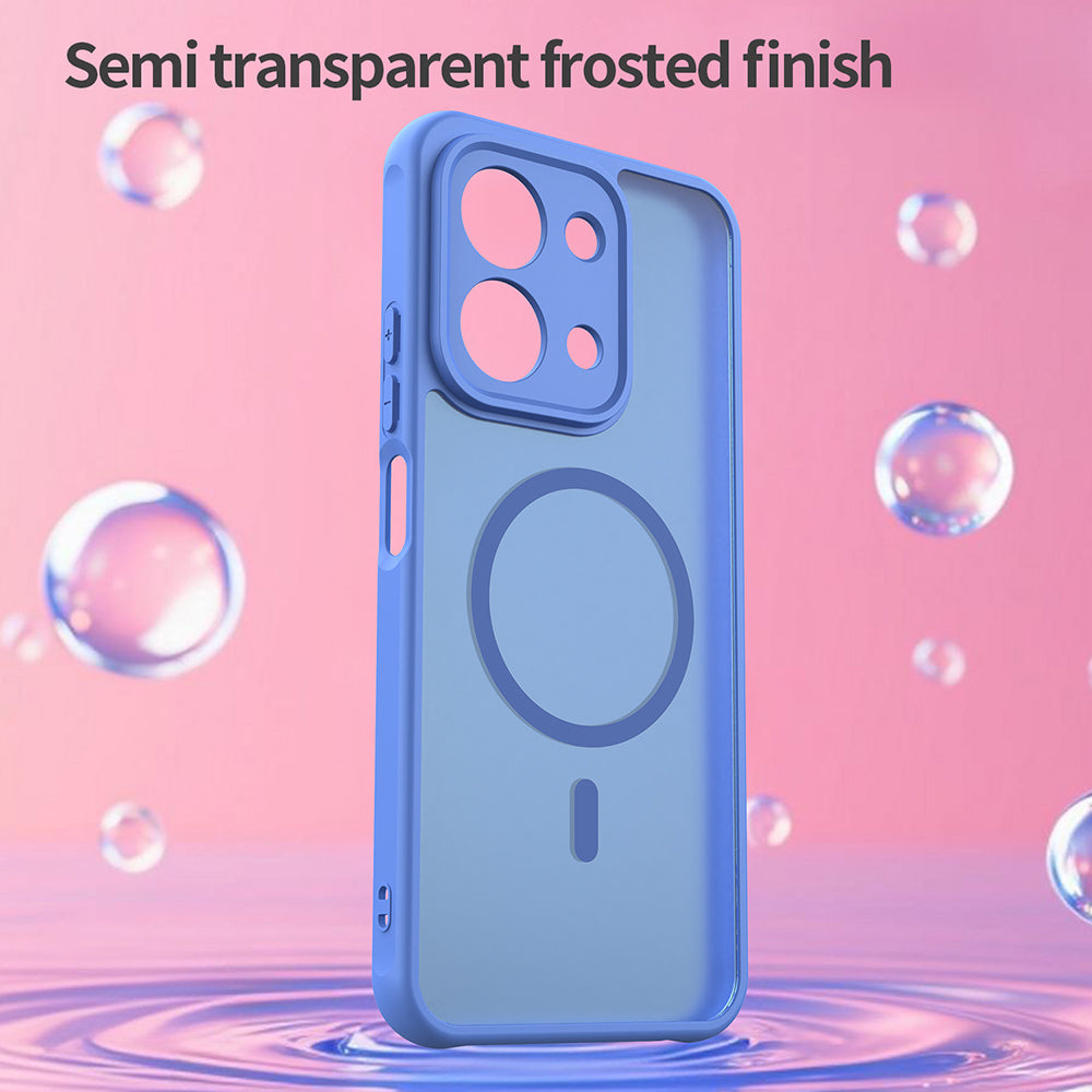 Husa de protectie Techsuit HaloFrost II MagSafe compatibil cu Xiaomi Redmi 15C 4G / Redmi 15C 5G, Albastru Cer