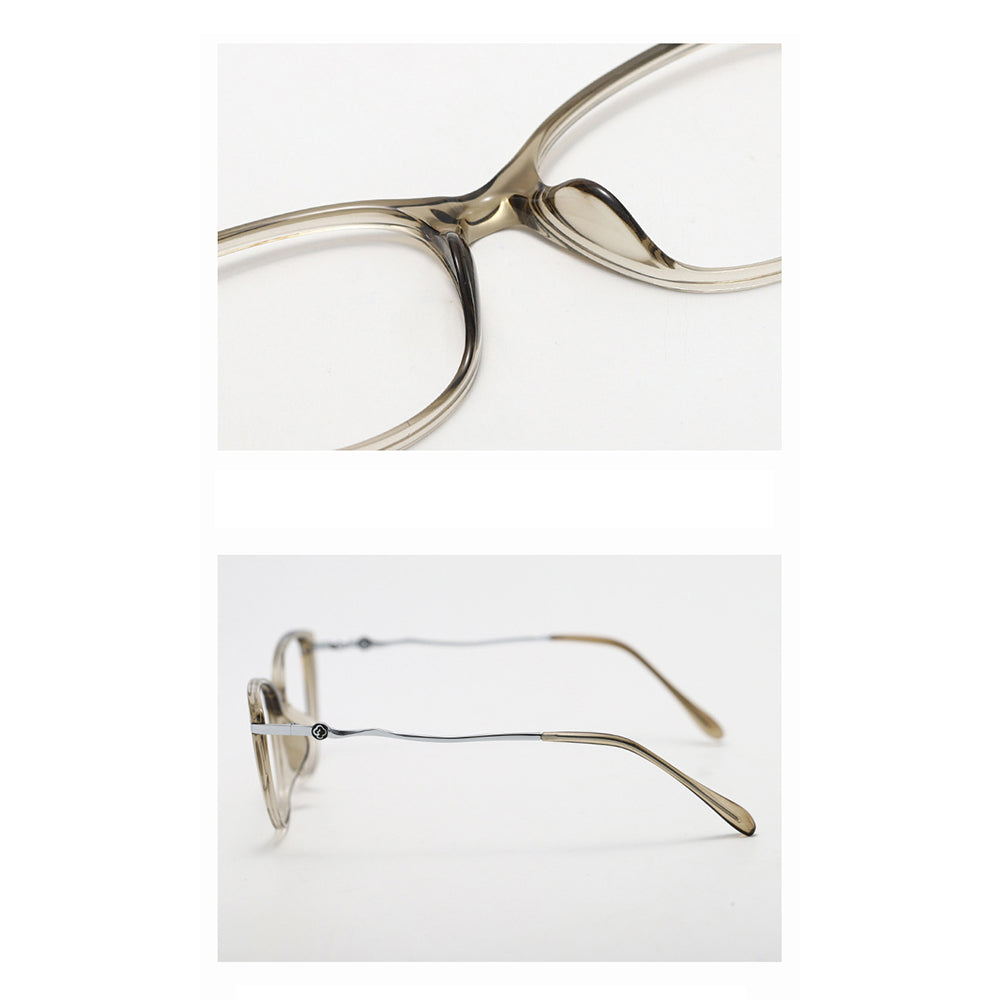 Techsuit Anti-Blue Light Glasses Reflex PC (86162), for Women, Round, TR90&Metal Frame, AC Lens, Argintiu /Beige