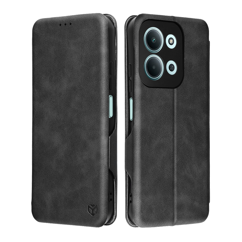 Husa de protectie Techsuit Safe Wallet Plus compatibil cu Xiaomi Redmi 15C 4G / Redmi 15C 5G, Negru