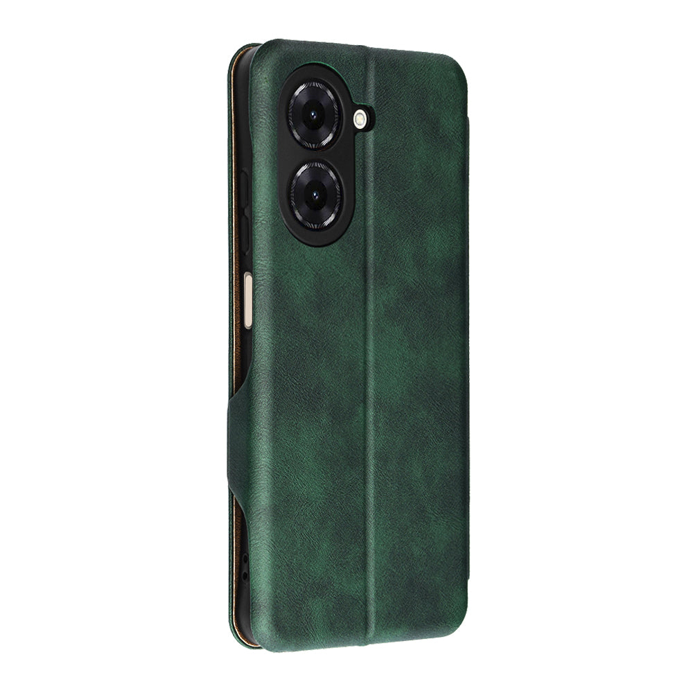 Husa de protectie Techsuit Safe Wallet Plus compatibil cu Xiaomi Redmi A5 4G (Standard), Verde